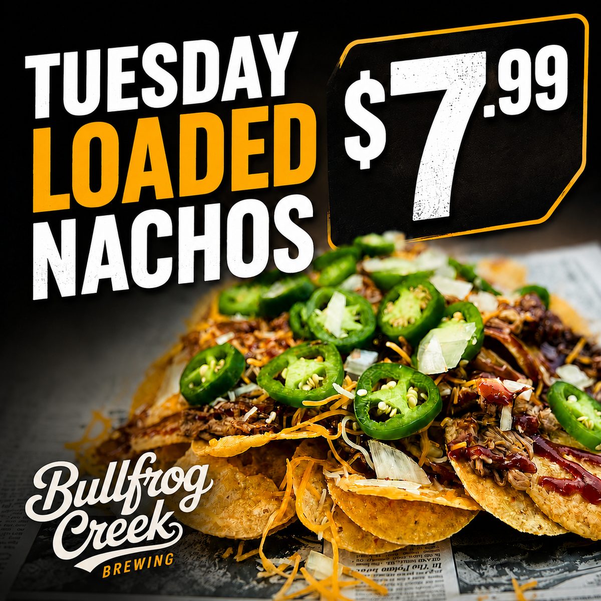 Tuesday loaded nachos