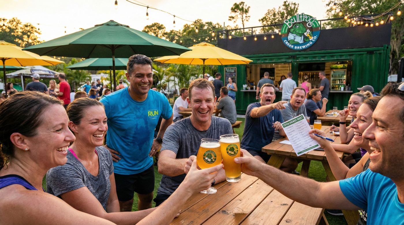 Bullfrog Creek Brewing Pub Run Club in Valrico FL